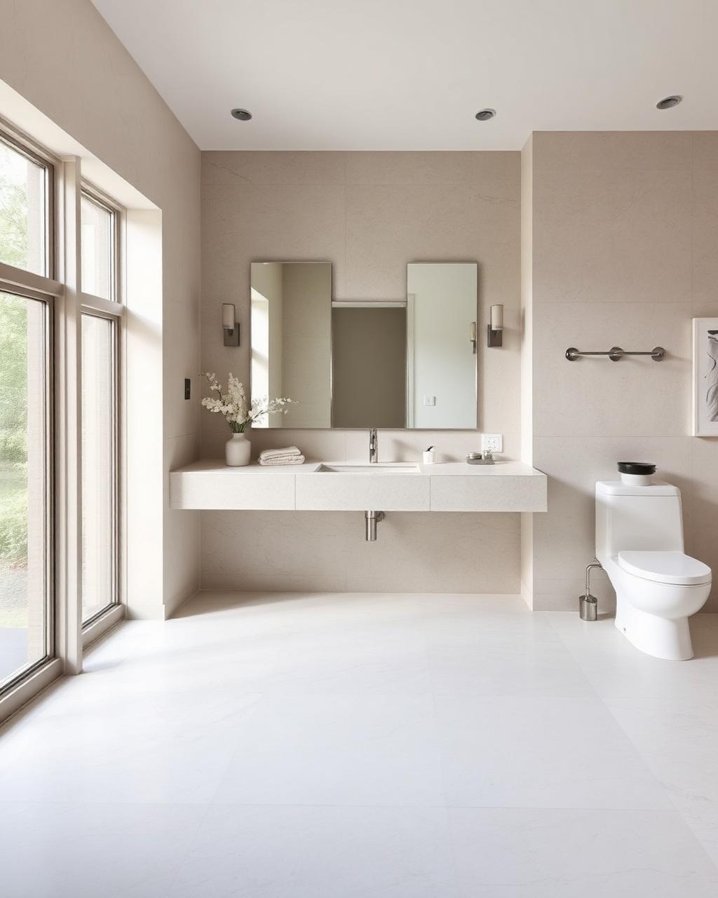 Full guest bath — Porcelain & stone project by DSW Flooring in Lubbock